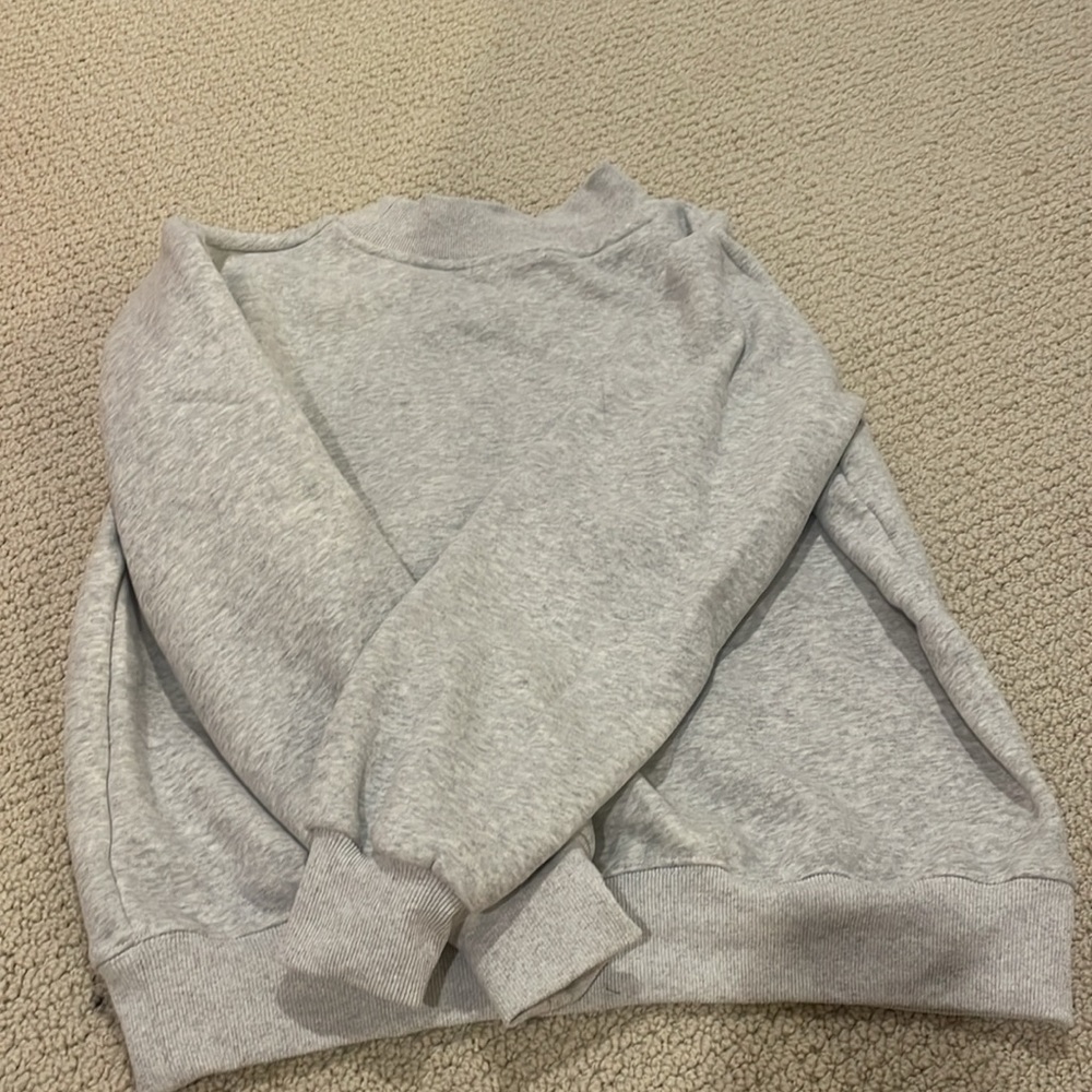 Parker Cream Crewneck Sweater with Red Script - Picture 3 of 3